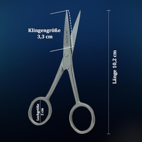 SMI Beard Scissors for Men with Travel Case Mustache Scissors Small scissors Grooming Scissors Eyebrow Scissors for Men and Women