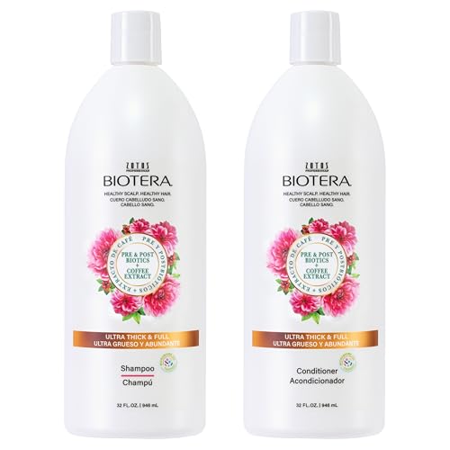 Biotera Ultra Thick & Full Volumizing Shampoo | Increases Volume to Fine, Limp Hair | Microbiome Friendly | Vegan & Animal Test Free | Paraben Free | Color-Safe