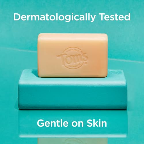 Tom¡¯s of Maine Natural Beauty Bar Soap For Women and Men, Fragrance Free, Sensitive Skin, 5 oz Bar (Pack of 6)