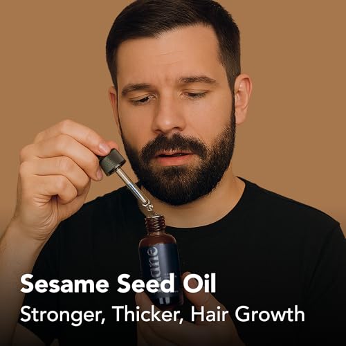 Beard Care Oil for Men (30ml) ? Nourishing Blend with Jojoba & Sesame Seed Oils for Thicker-Looking, Fuller Beard Appearance ? Hydrating and Conditioning Formula for Beard & Mustache