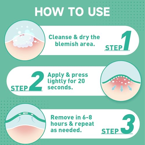 36P Microdart Acne Patches, Hydrocolloid Pimple Patches with Salicylic Acid & Madecossoside, Microdart Zit Patches for Deep Blemishes & Early Stage Acne (Patented)