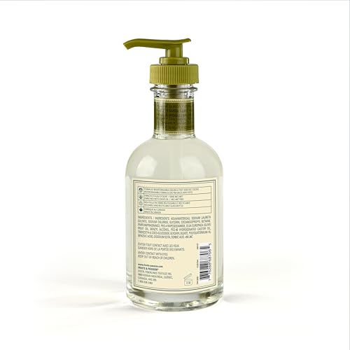 Fruits & Passion Cucina Kitchen Hand Soap, Sea Salt & Amalfi Lemon, Natural Soap with Cold-Pressed Olive Oil, Vegan Moisturizing Formula in Refillable Glass Hand Soap Dispenser, 6.76 fl oz