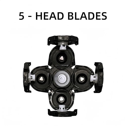 5 pcs Blades Refills Compatible with Freebird Head Shaver, 5 Blades Shaver Replacement Heads for Bald Men Freedom Grooming + 2 Cleaning Brush (5pcs)
