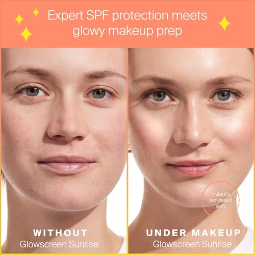 Supergoop! Glowscreen SPF 40, Sunrise (1.7 fl oz) + Play Antioxidant Body Mist SPF 50 (3 fl oz) - Broad Spectrum Body & Face Sunscreen Recommended for Sensitive Skin