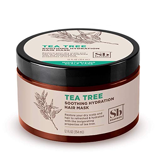Soapbox Scalp Treatment & Hair Mask, Soothing Scalp Treatment 5oz + Moisturizing Hair Treatment 12oz with Tea Tree Oil, Set of 2 - Vegan, Cruelty, Paraben, Gluten & Harsh Sulfate Free