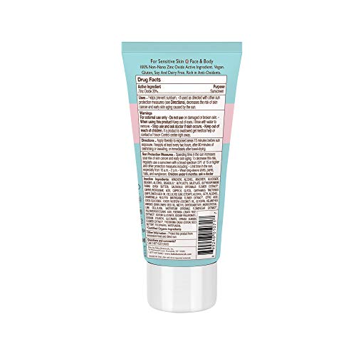 Babo Botanicals Sensitive Baby Mineral Sunscreen Lotion SPF50 Natural Zinc Oxide Face & Body Fragrance-Free WaterResistant - EWG Verified Vegan Extra Sensitive Skin For Babies & Kids (Pack of 2)