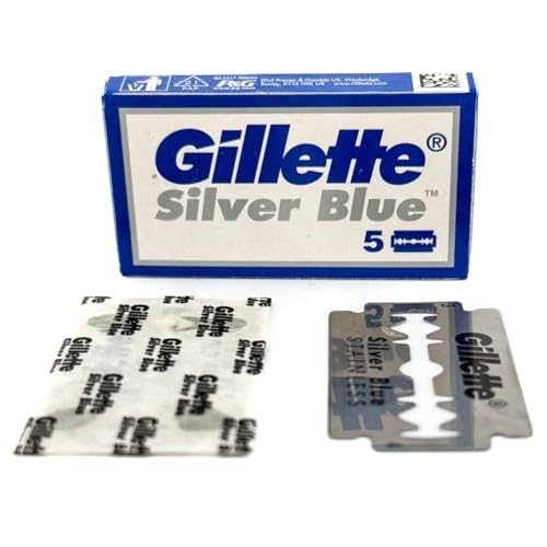 Gillette Silver Blue Razor Blades, 100 Units