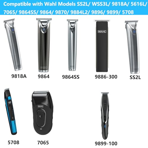 Replacement Wahl 9864SS Charger Charging Cord Compatible with Wahl Cordless Trimmer Model 9864, 9818A, 9899-100,5708, 7065 Wahl Pro Series Model 302601 Self-Cut Pro Model 3026122 Power Cord