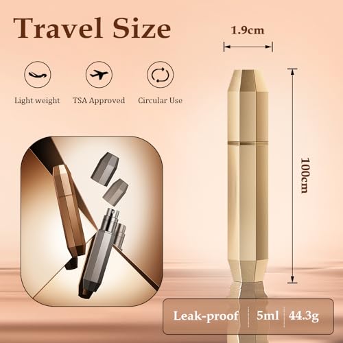 5ml Perfume Atomizer Travel Refillable, 3PCS Perfume Travel Refillable Bottle,Bottom-Filling Fragrances Perfumes Bottle,Mini Cologne Dispenser,Portable Sprayer (black-grey-blue)