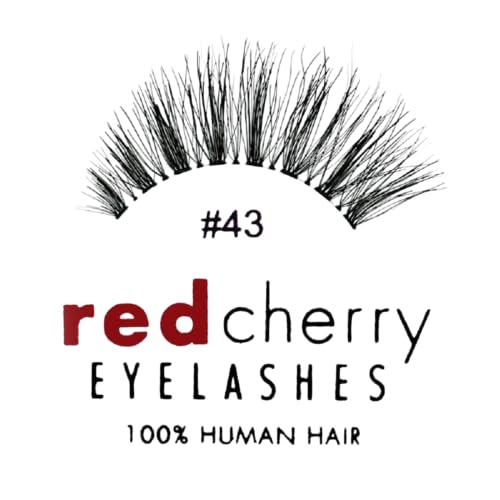 Red Cherry False Eyelashes #43 Professional - 6 Pairs