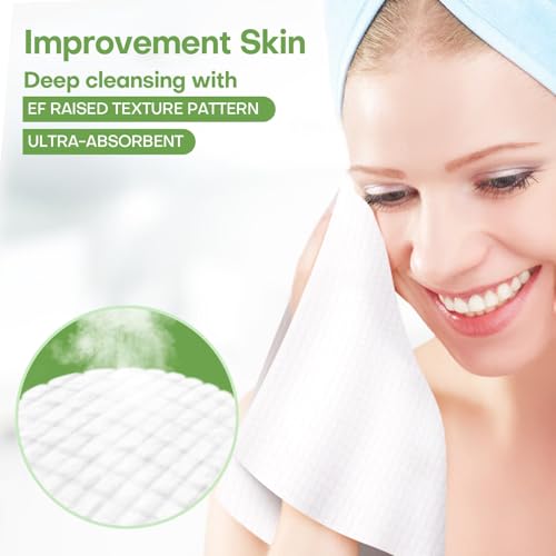 Disposable Face Towel Thicken 50 Pack Compressed Towel Tablets Reusable, Mini Disposable Facial Washcloths Compact Individually Wrapped Clean Towels for Travel Camping Beauty Home Gym (Green)