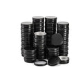 Foraineam 60 Pack 2 oz Round Lip Balm Tin Cans Cosmetic Sample Containers with Screw Lid - Aluminum Empty Tins for Salve, Powder, Spice, or Candies