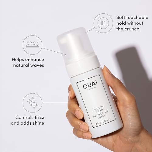 OUAI Smooth + Shine Bundle - Includes Anti Frizz Cream + Hair Gloss - Frizz Control + Shine-Enhancing Hair Set (2 Count, 6 Oz/6 Oz)