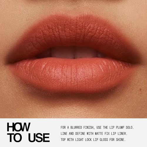 about-face Blur Matte Lip Plump ? Soft-Matte Liquid Lipstick with Plumping Effect ? Hydrating, Vegan, Cruelty-Free, Clean Beauty ? 0.2 oz (Kismet - Cool Pink)