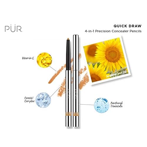 P?R MINERALS Quick Draw Concealer Pencil, Tan, 0.01 Ounce