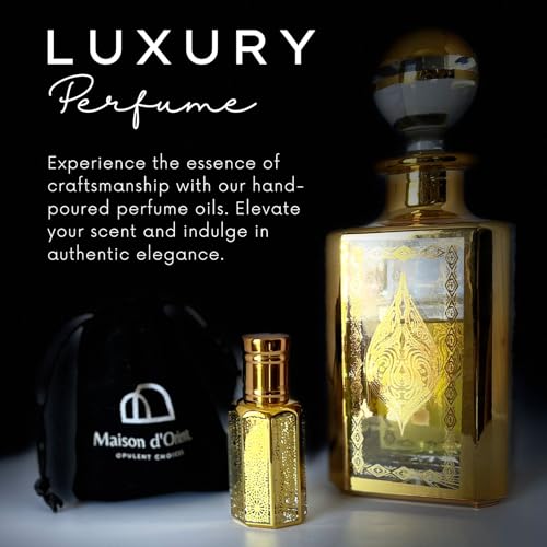 Morjana 12?mL Perfume Oil for Women in Traditional Attar Style Cologne. Great Gift Party Favor and Pocket Size Body Oil ? Alcohol?Free, Long?Lasting Oil, Compliment Magnet