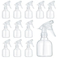 12 Pcs 8 oz Empty Plastic Spray Bottle with Trigger Sprayers Pet Adjustable Head from Fine to Stream Refillable for Hair, Plants, Cooking, Pets, Bath, Beauty, Cleaning, No Leakage (Clear)