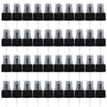 FERCAISH 40 Pcs Spray Bottle Tops, Replacement Pump Heads, Reusable Dispenser Caps, Fine Mist Sprayer, Cosmetic Spray Bottle (24 Caliber-Black)