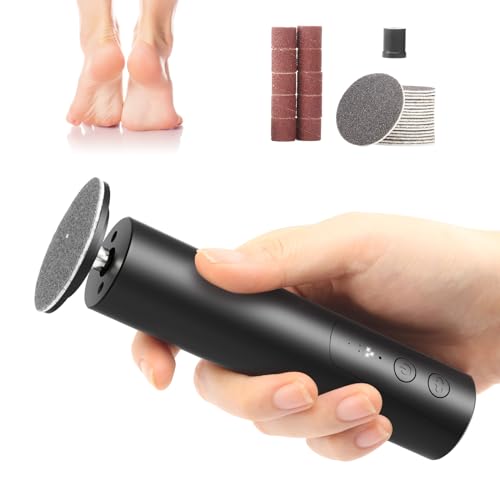 Electric Callus Remover for Feet and 120 pcs Replacement Sandpaper Refill Discs
