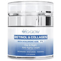 Retinol and Collagen with Hyaluronic Acid 5%, Day and Night Anti-Aging Face and Neck Cream for all type of skin, Nourishing, Moisturizing, Renewing, and firming skin, 50ml.