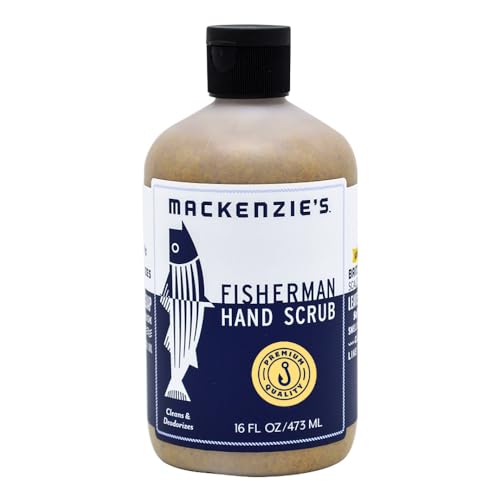 MacKenzie's Fisherman Hand Scrub - Gifts for Men - Gifts for Fishermen - Gifts for Cooks - Gifts for Gardeners - Hand Cleanser - Hand Deodorizer - 16 oz.