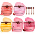 5PCS Lip Scrub and Mask Set,Cherry Strawberry and Honey Pot Lip Balm,2PCS Lip Exfoliator Scrub and Moisturizer,Clean and Repair,Reduce Fine Lines,Natural Ingredients,Cruelty Free