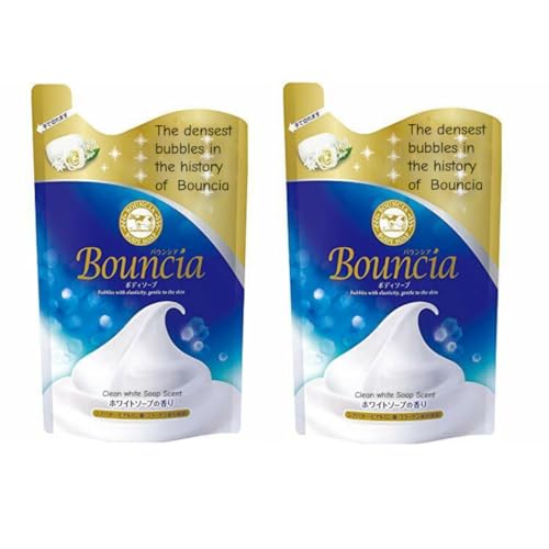 Cow Bouncia Body Wash, White Soap Scent Refill ? 360 ml (Pack of 2)