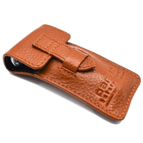 Parker Women¡¯s Travel Razor ? Compatible with Gillette¢ç Venus¢ç Cartridges ? Compact 3?Blade Razor with Rose?Gold Chrome Brass Handle & Buffalo Leather Travel Case