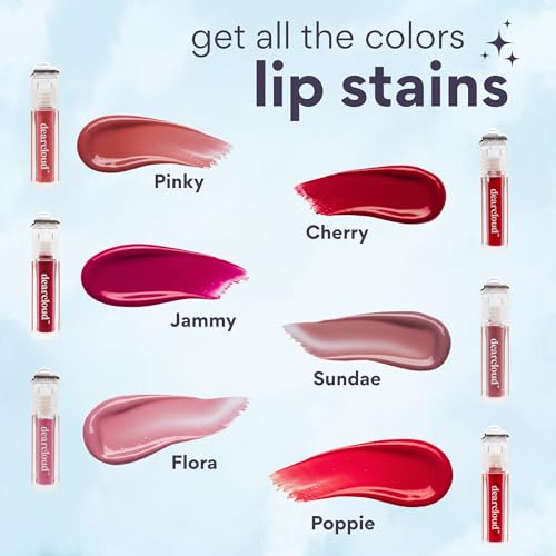 dearcloud Color Crush Lip Tint ? Lip Gloss for Women ? Tinted Lip Balm with Squalane ? Sundae (0.13 oz)
