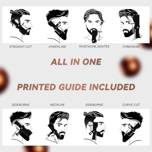 Foldable Beard Comb for Men & Styler ? Precision Grooming Tool for Multiple Beard Styles, Effortless Shaping, Use with Beard Trimmer