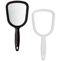 Soft 'N Style Hand Mirror 4-1/2" x 3-3/4" 6 white 6 black (Pack of 12)