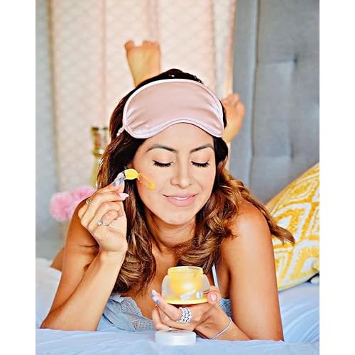 Saturday Skin Brightening Duo Set Yuzu Sleeping Mask and Bright Eye Cream Vitamin C Retinol Niacinamide Face Moisturizer Overnight Anti-Aging