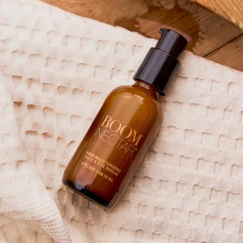 Boom Nectar ¢ç Deep Moisturizing Eye & Face Serum for Sensitive Skin, Facial Serums for Aging Skin to Hydrate and Renew Complexion, Vitamin C Serum from BOOM Beauty by Cindy Joseph - 1 Oz