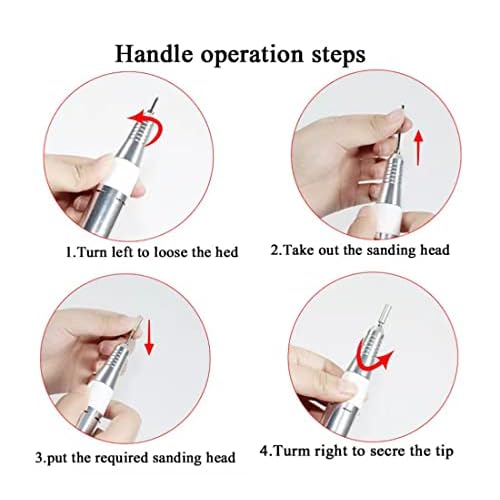Nail Dust Collector- 4 in 1 Nail Dust Collector for Acrylic Nails-Electric Nail Drill 35000 RPM -80W Dust Collector for Nails - LED Table Light -GLHDDL-for Nail Salon and Everyday Home Use