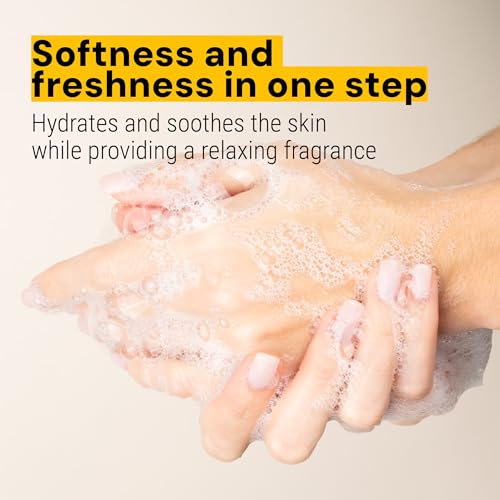 Panier des Sens - Orange Blossom Marseille Liquid Hand Soap + 2 Hand Soap Refills - Moisturizing Soap with Coconut Oil - Bathroom & Kitchen Foaming Soap - 96% Natural Ingredients Hand Wash-50.7 Fl.oz