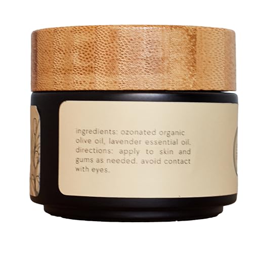 ONE11-Ozonated Olive Oil ?Pure, Natural, Organic Ozone Skincare for Face & Body ? Oxygenated Healing Lotion, Moisturizer & Beauty Oil (3.5oz, Lavender)