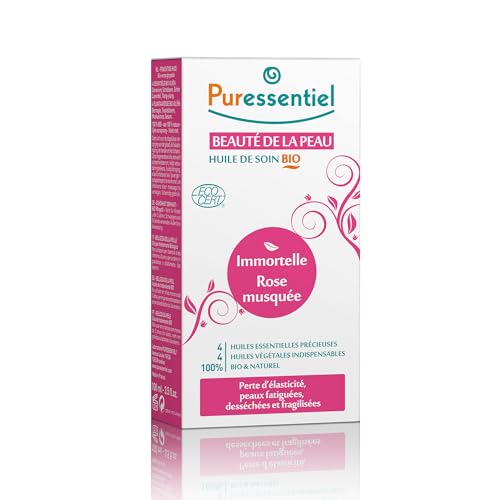Puressentiel Organic Essential Skincare Oil - Nourishing, Soothing Blend Reduces Signs of Aging - Beneficial Essential Oils Made from Mother Earth - Eco-Friendly and Pure Ingredients - 3.38 oz