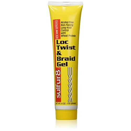 Sulfur8 Loc Twist & Braid Gel 6 oz ? Moisturizing Styling Gel for Locs Braids & Twists, Helps Control Frizz, Smooth Hair & Support Neat Protective Styles, No Active Sulfur