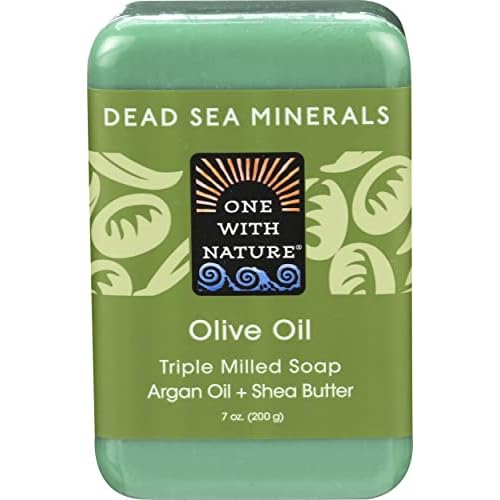 One With Nature Dead Sea Mineral Olive Oil Bar Soap - 7 Oz