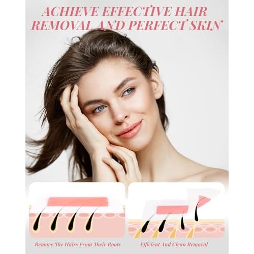 40PCS Facial Wax Strips for Hair Removal, Facial Hair Removal for Women, Waxing Kit for Women's Face, Bikini, Chest, Body, Arms, Legs, Back | 40ct Waxing Strips & 4 calming Oil Wipes (Pack of 2)