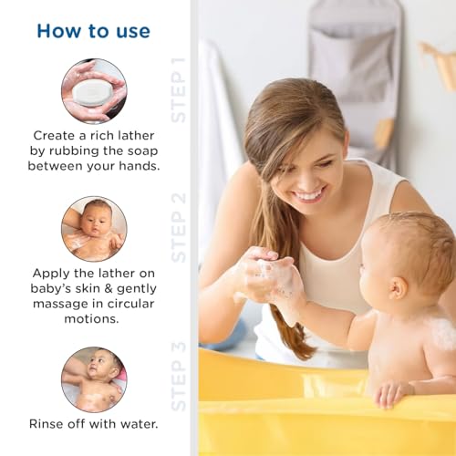 Nourishing Baby Soap with Almond & Milk Extracts 75g (Pack of 3)