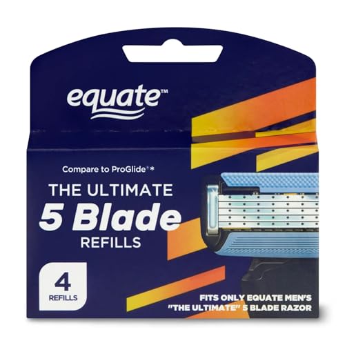 Equate 5 Blade Cartridges, 4 Count