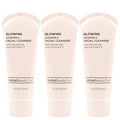 Global Beauty Care Glowing Facial Cleanser - Vitamin C Face Wash to Support Even-Looking Tone and Radiant, Brighter Skin with Niacinamide, AHA & Vitamin E, Gentle Daily Cleanser, 2.5 fl oz (3-Pack)