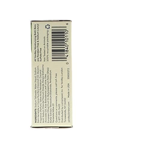 Yardley London Aloe and Avocado Naturally Moisturizing Bath Bar 4.0 oz (Pack of 12)