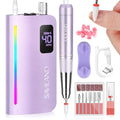 SAVILAND Advance Nail Drill Professional: 40000 RPM Powerful Torque Electric Nail File Low Vibration with Rainbow Light 15H Long Battery Life Coreless Motor Quiet for Quick Acrylic Removal PRO Salon