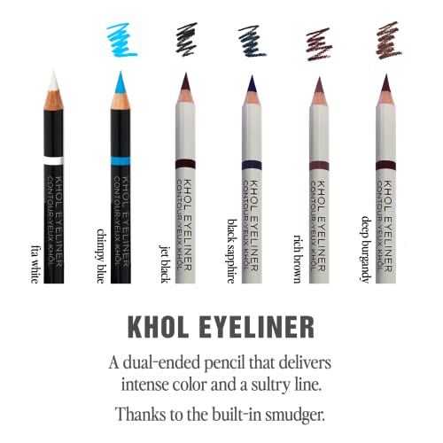 Jillian Dempsey Khol Eyeliner: Clean, Waterproof Eyeliner Pencil with Built-In Smudger for Effortless Blending ? Rich Pigment, Cruelty-Free?, Rich Brown