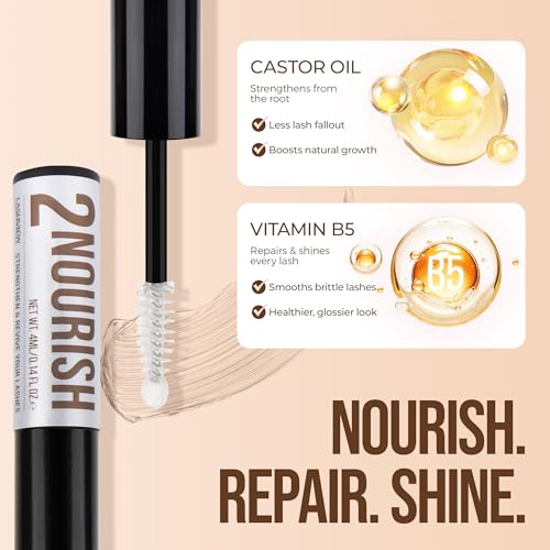 LASHVIEW Lash Remover and Conditioner, 5s Remove Eyelash Clusters Infused with Castor Oil to Improve Eyelash Resilience, Refreshed and Moisturized