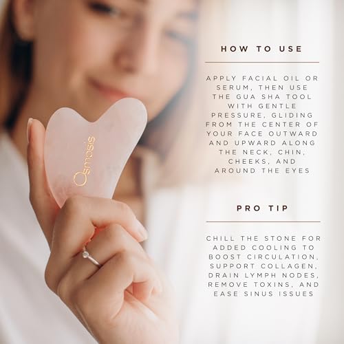 Osmosis Skincare Osmosis Rose Quartz Roller + Gua Sha, 1 ct.
