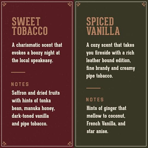 18.21 Man Made Man Sweet Tobacco & Spiced Vanilla Beard, Hair & Skin Oil 2-Set Bundle, All Hair & Skin Types for Men, Strengthens and Moisturizes in a Manly Aroma