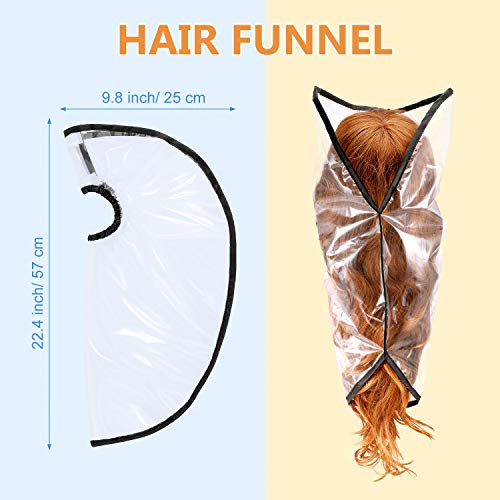 Blulu Hair Funnel for Washing - 3 Piece Shampoo Rinse Tool for Upright Position - Elderly Home Use and Salon